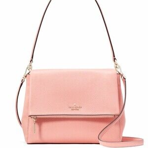New Kate Spade New Kate Spade Leila Leather Medium Flap Shoulder bag Peachy Rose